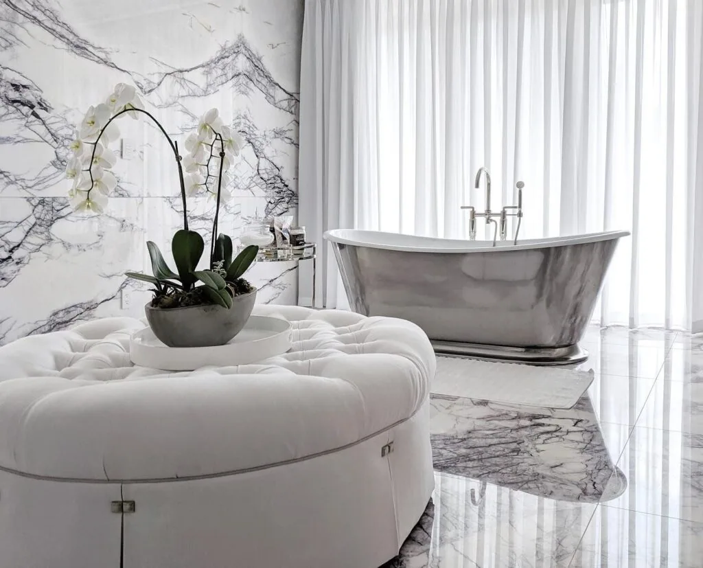 Project photograph published on the Architectural Tile & Stone website