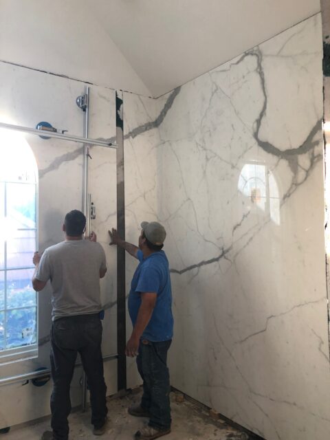 DELA TILE AND STONE remodeling project
